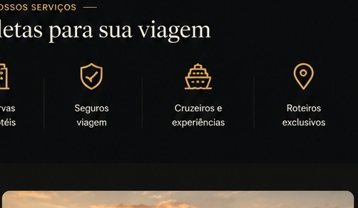 Experiência de viagem ao pôr do sol